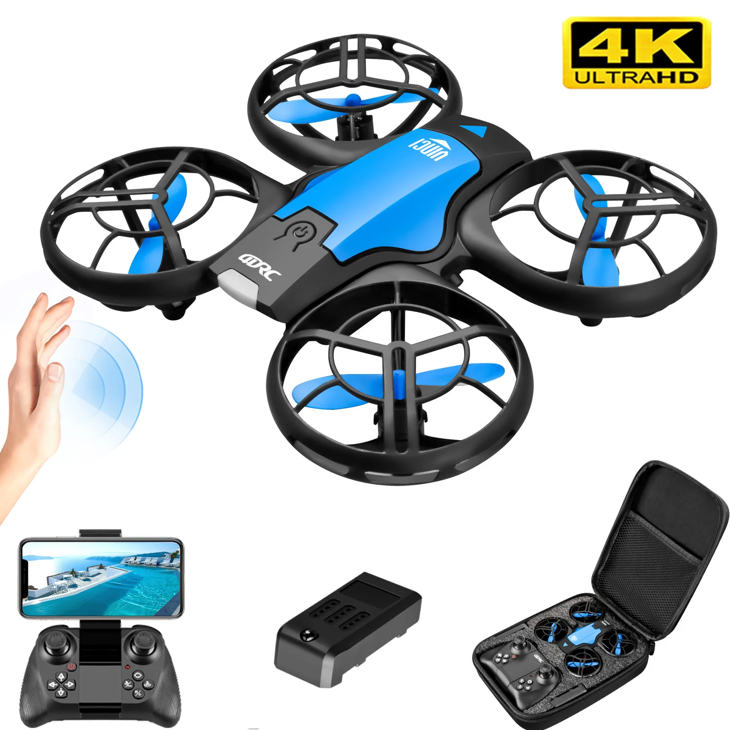 Kids Xbox Toys - V8 Neue Mini-Drohne 4K Professionelle HD