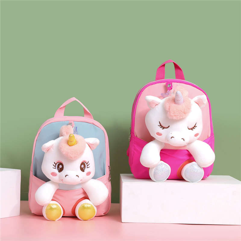 Unicorn Stuffed Toy - Kleinkind-Rucksack Gefüllte Einhorn-Spielzeuge Kinderrucksäcke für Mädchen
