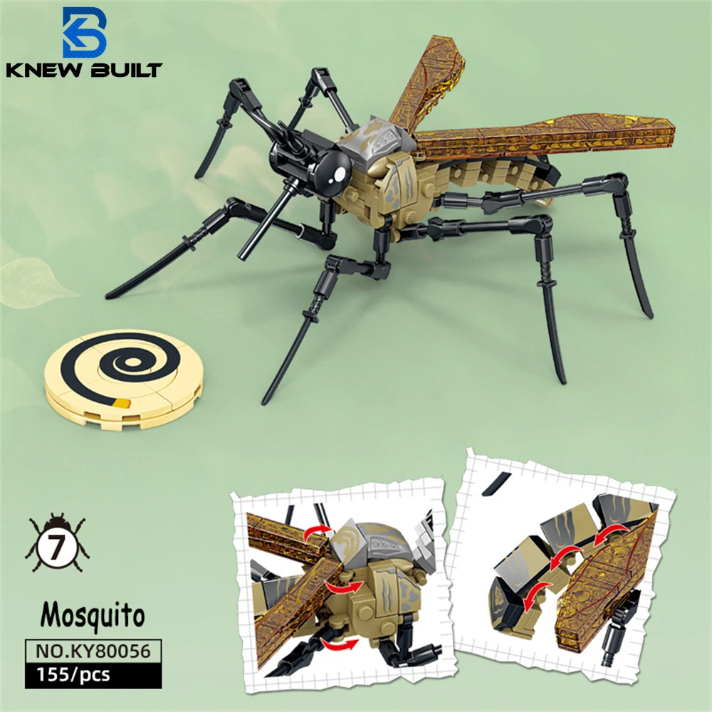 Kid Toys And More - Mücken-Insekten-Bausteine-Spielzeug-Set – langlebiges Spiel für Kinder,