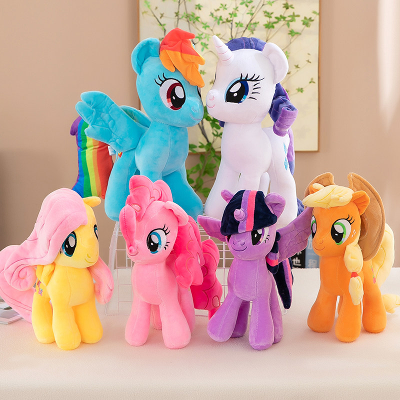 Unicorn Stuffed Toy - Kleines Pony-Plüschtier, 28 cm, niedliches Einhorn-Kuscheltier,