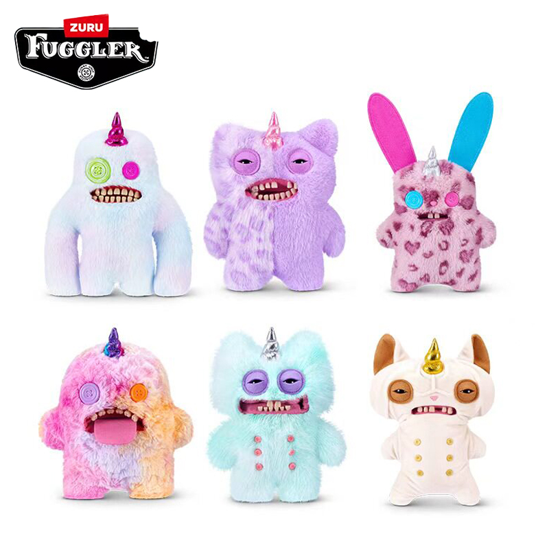 Unicorn Stuffed Toy - Neue Fuggler Einhorn-Serie Weiche Plüschpuppe Brillanter