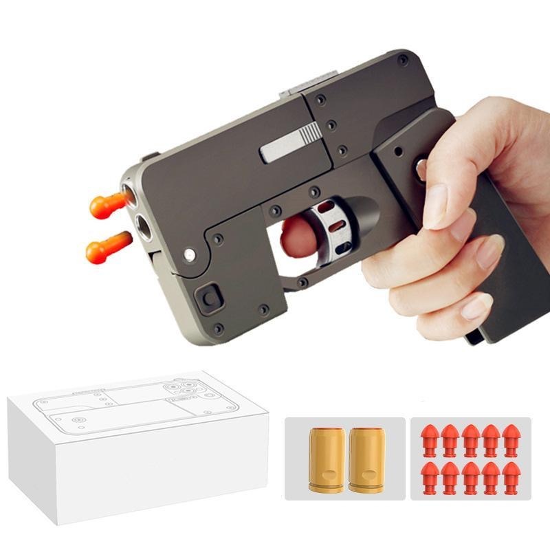 Kids Toys Smartphone - Mobiltelefon-förmige Faltbare Spielzeugpistole mit Weichgeschossen, Kreative