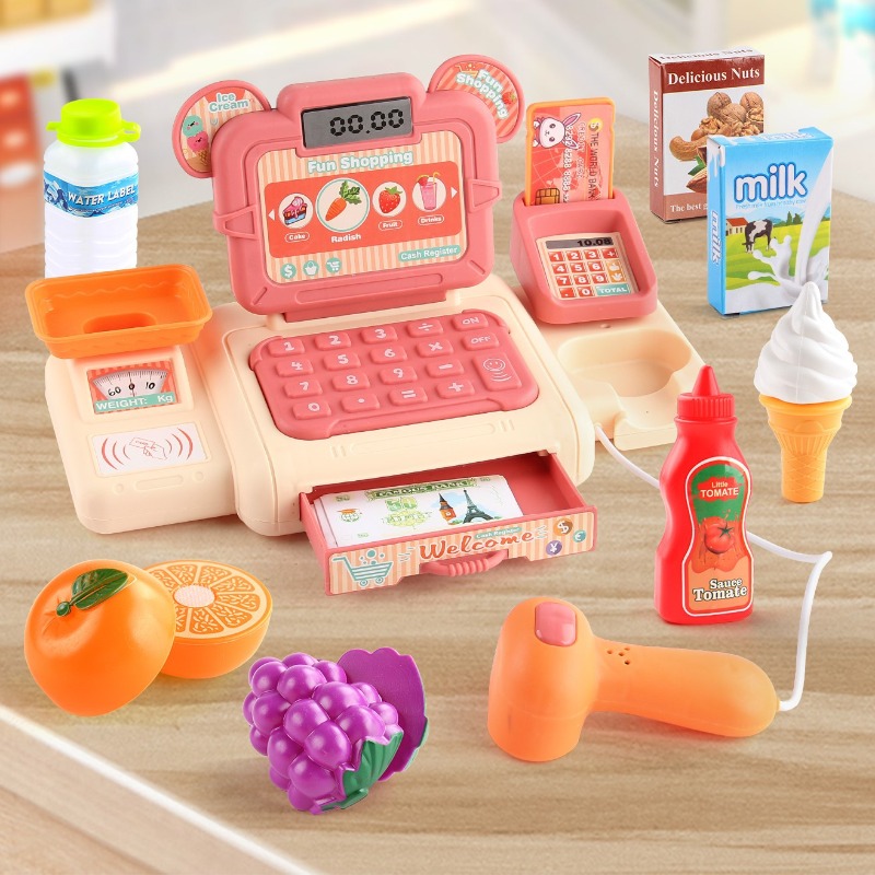 Kids Toys In Store - Kinder Rollenspiel Supermarkt Registrierkasse Spielzeug Realistisches