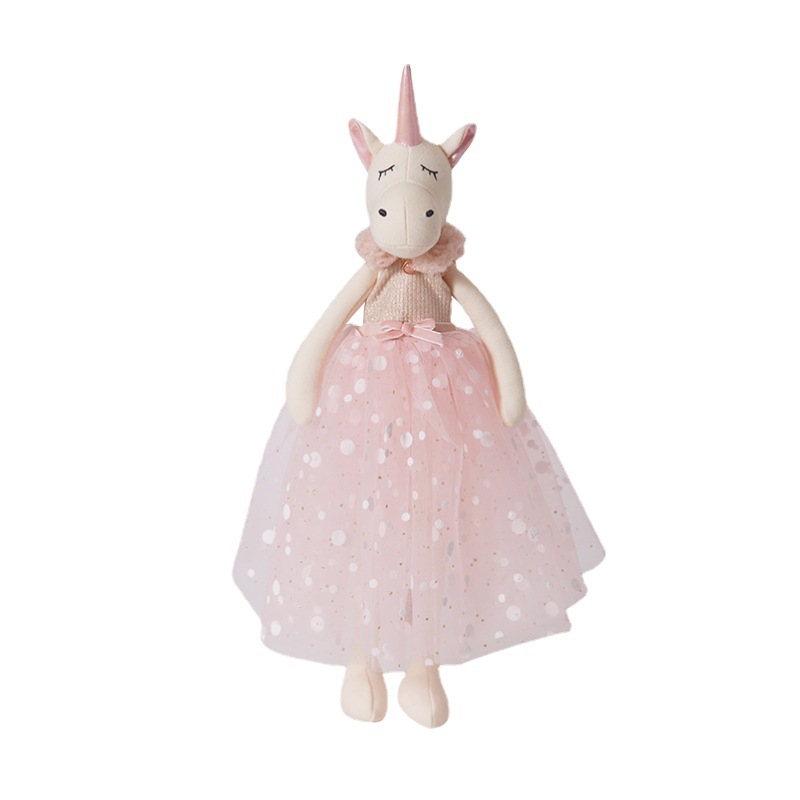 Unicorn Stuffed Toy - 38cm Rosa Einhorn Plüschtier Kuscheltier für