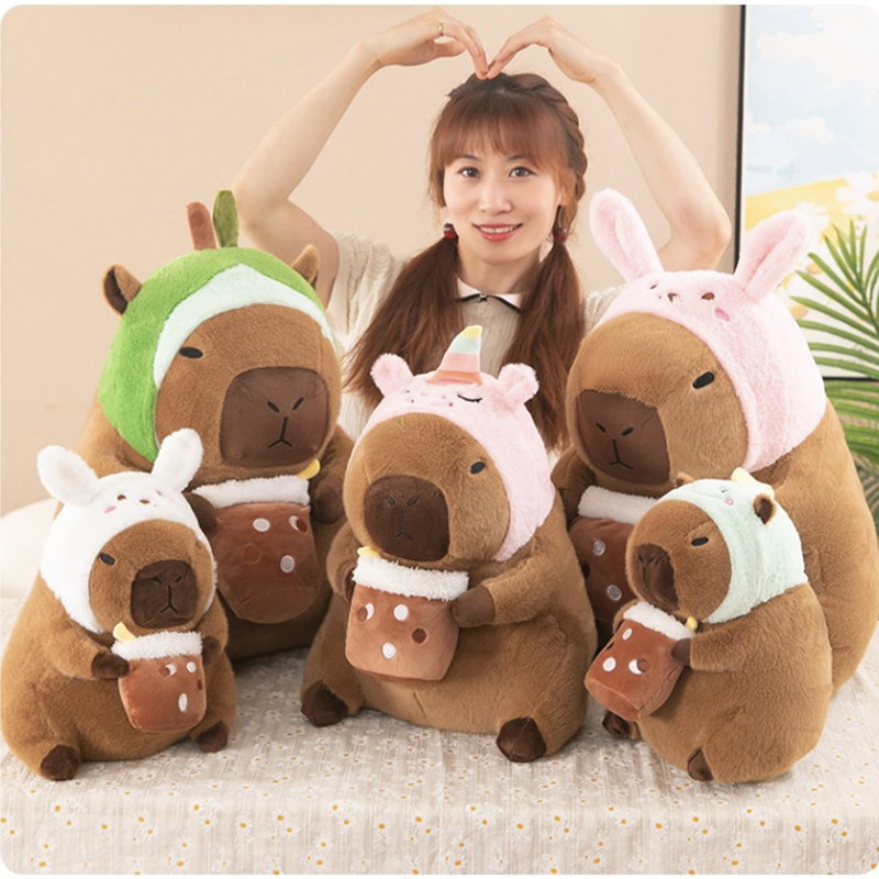 Unicorn Stuffed Toy - Capybara Plüschtier Simulation Capibara Cosplay Einhorn