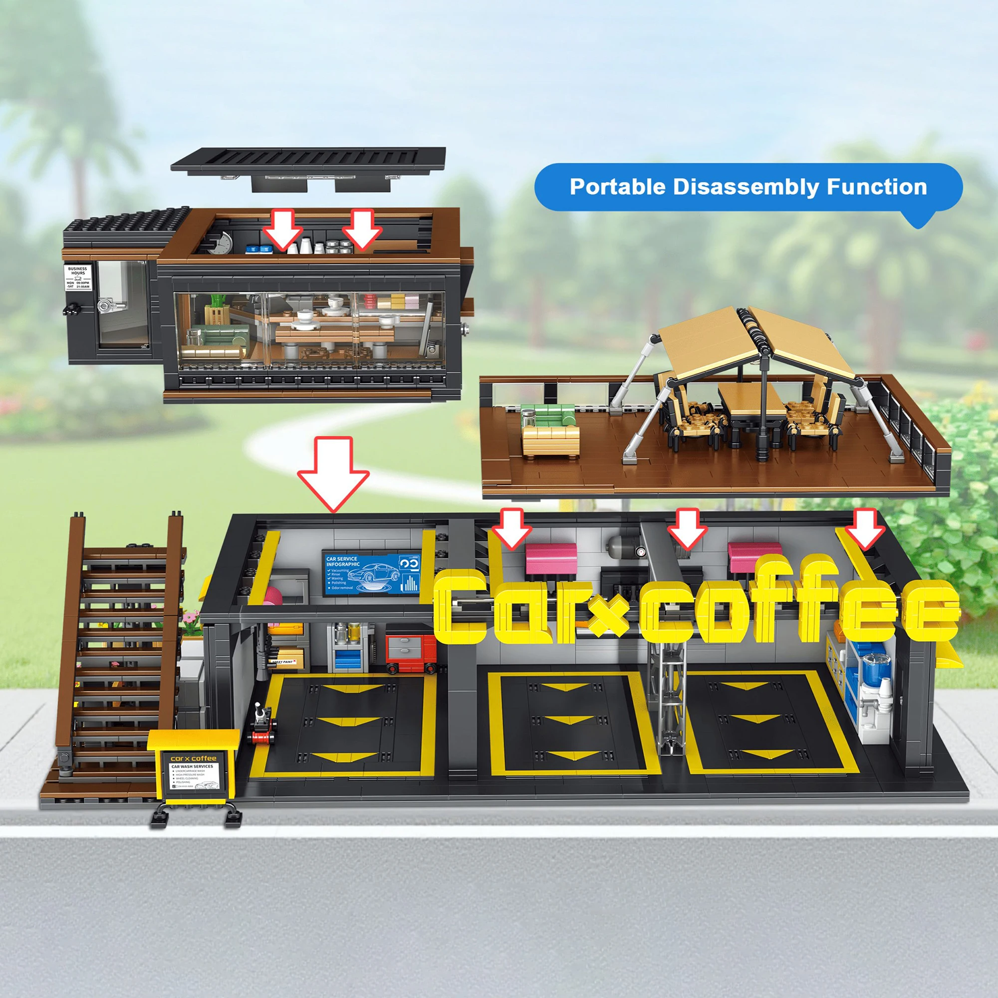 Kaffee Auto Reparatur Shop Kaf – Kids Toys In Store Bewertung und Preis
