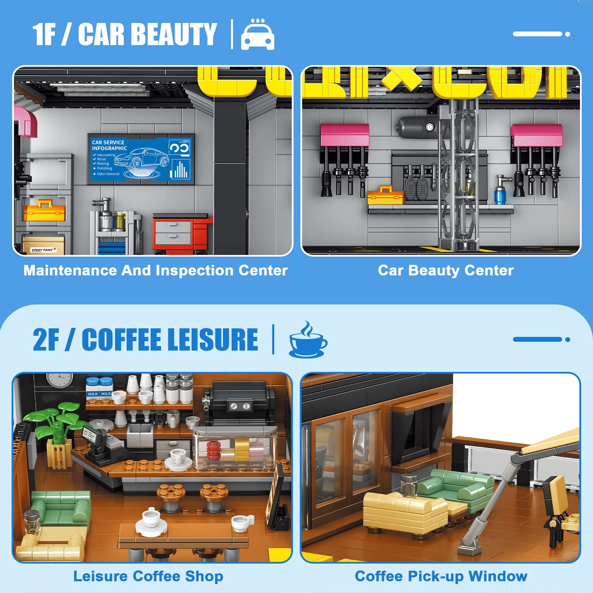 Kaffee Auto Reparatur Shop Kaf – Kids Toys In Store Bewertung und Preis