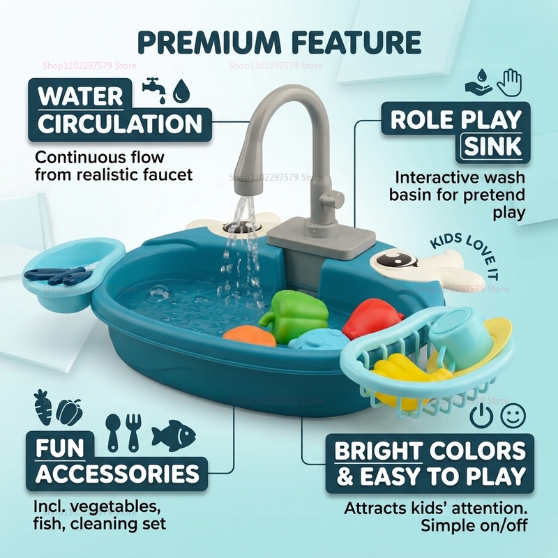 Interaktives Wasserspiel-Spülb – Kids Toys In Store Bewertung und Preis